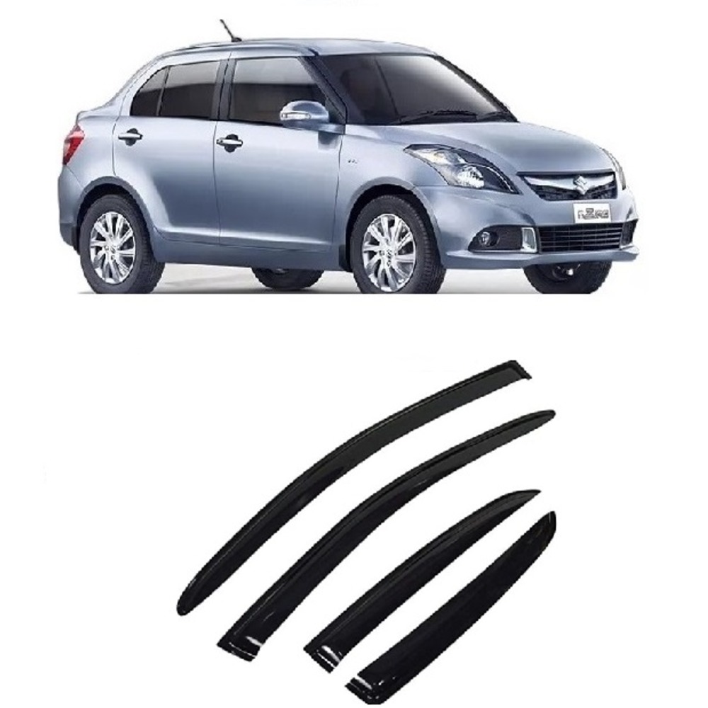 Rain Wind Door Visor Non Breakable Deflector Compatible with Dzire (12-16)